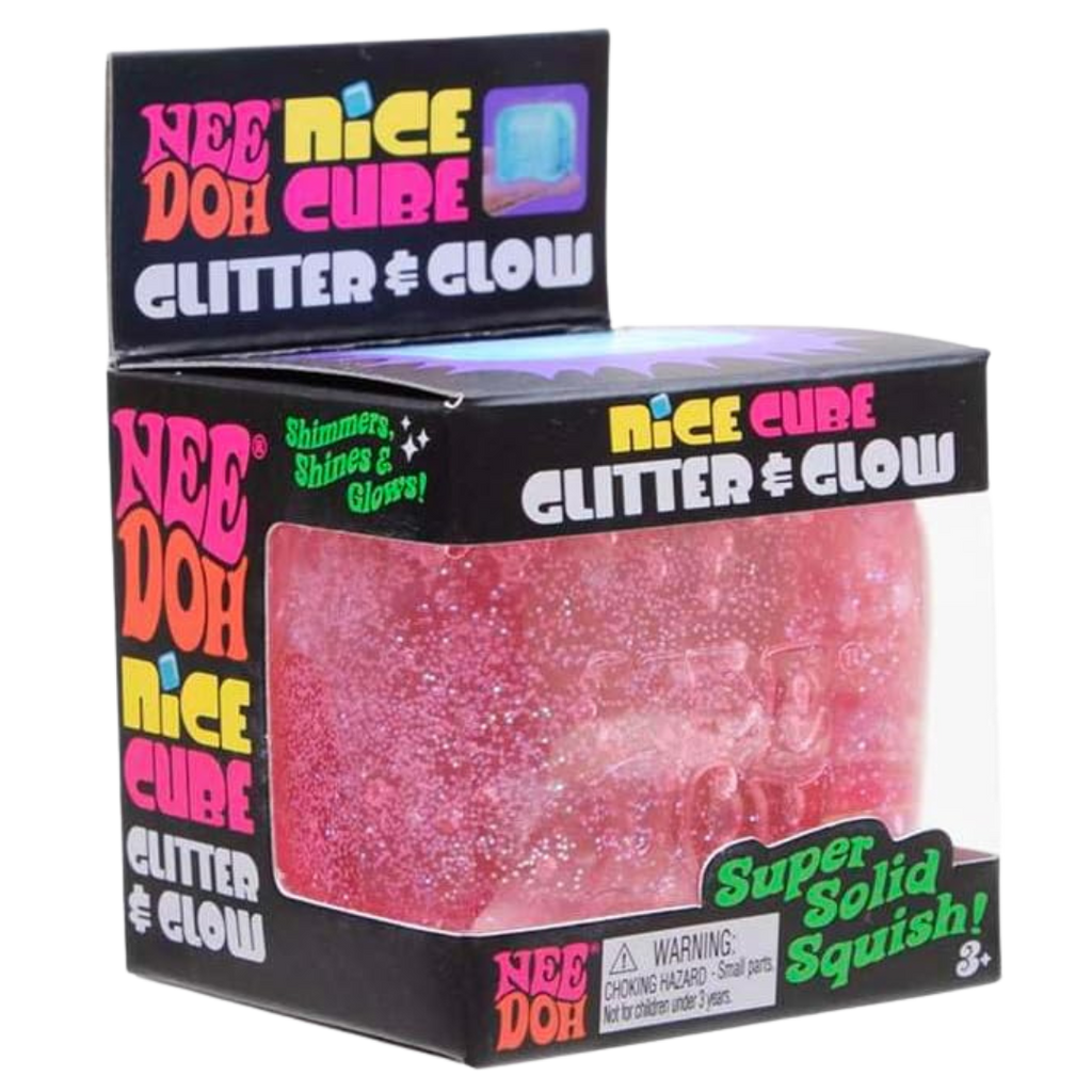NeeDoh | NICE Cube Glitter & Glow | Super Squeeze!