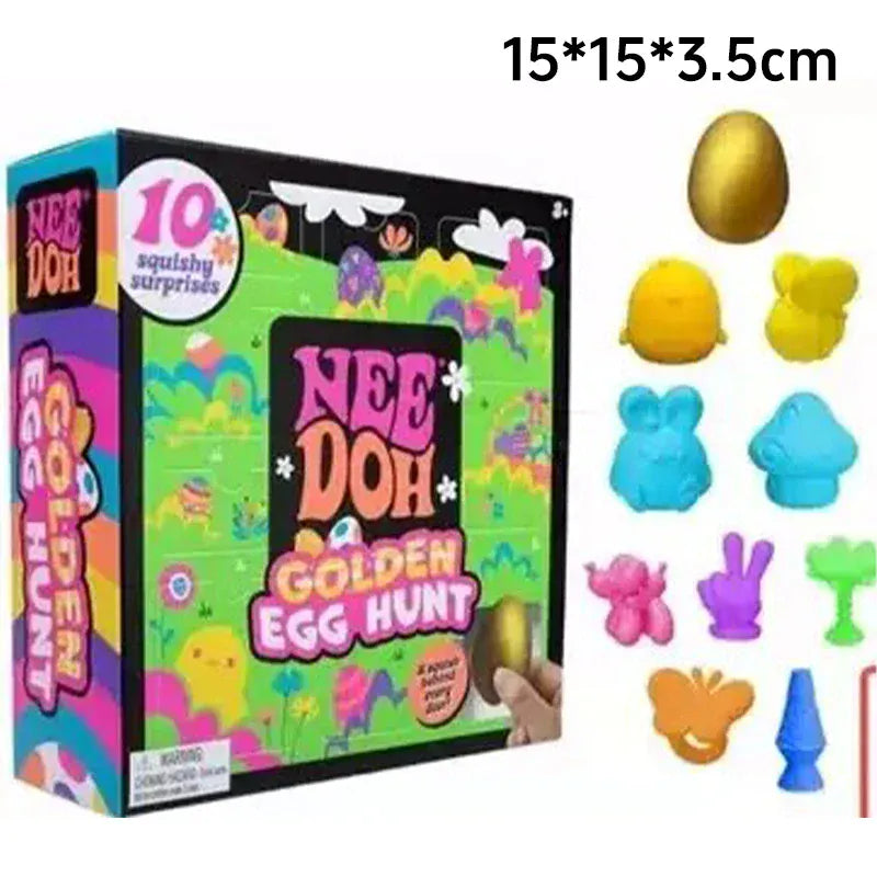 Needoh Golden Egg Treasure Hunt Blind Box Needoh  Fidget Toys Anti-stress Sensory Squeeze surprises Toy gifts For Kids Adults